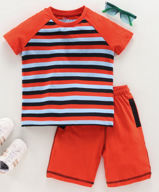 Ventra Rag Stripe Shorts set