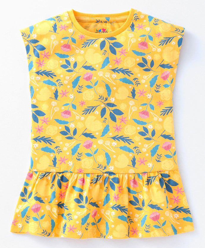 Ventra Yellow Flower Top