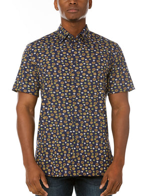 MEN'S CASUAL SHORT SLEEVE STRETCH SHIRT