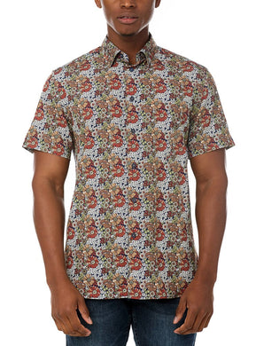 MEN'S CASUAL SHORT SLEEVE STRETCH SHIRT