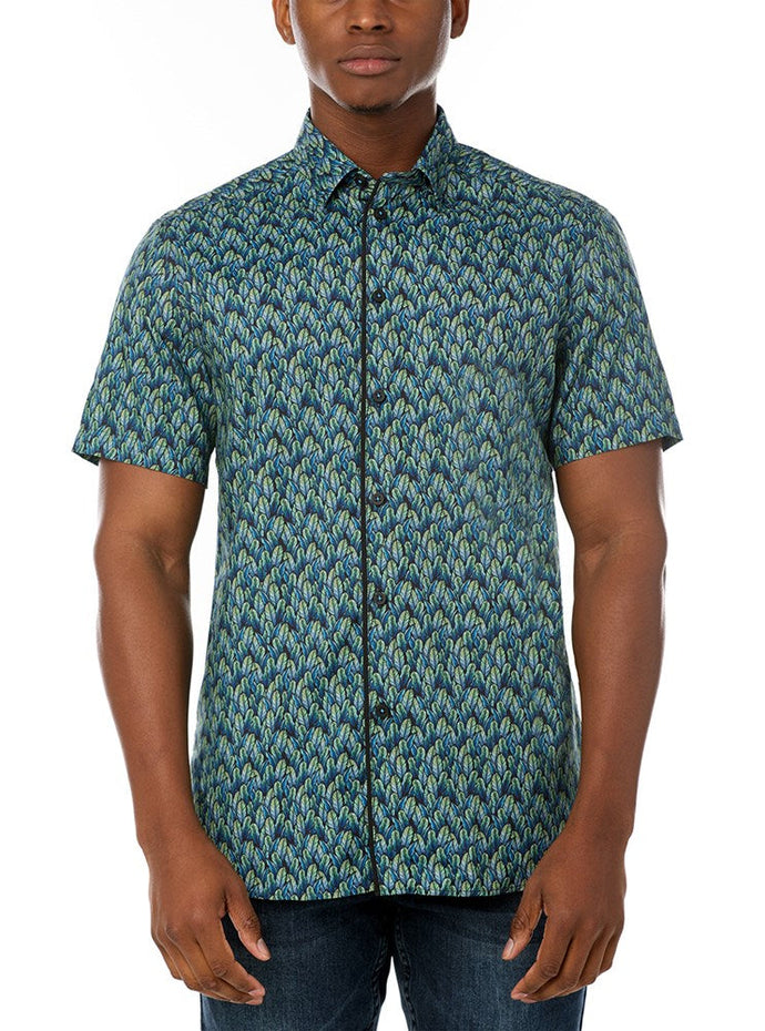 MEN'S CASUAL SHORT SLEEVE STRETCH SHIRT