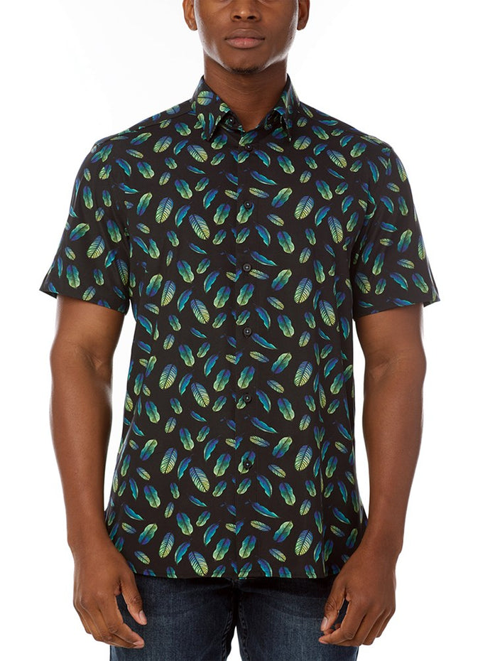 MEN'S CASUAL SHORT SLEEVE STRETCH SHIRT