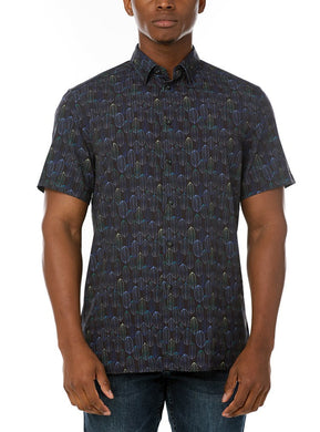 MEN'S CASUAL SHORT SLEEVE STRETCH SHIRT