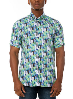 MEN'S CASUAL SHORT SLEEVE STRETCH SHIRT