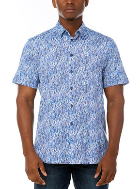 MEN'S CASUAL SHORT SLEEVE STRETCH SHIRT