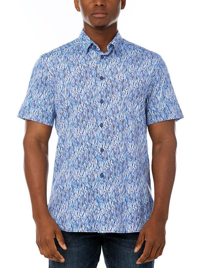 MEN'S CASUAL SHORT SLEEVE STRETCH SHIRT