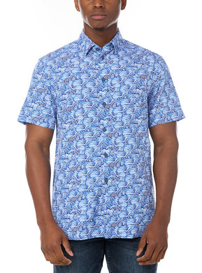 MEN'S CASUAL SHORT SLEEVE STRETCH SHIRT