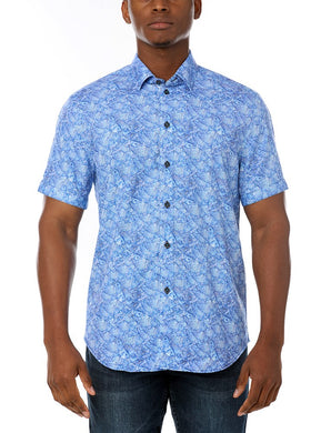 MEN'S CASUAL SHORT SLEEVE STRETCH SHIRT
