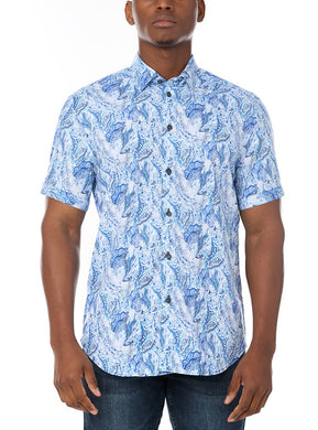 MEN'S CASUAL SHORT SLEEVE STRETCH SHIRT