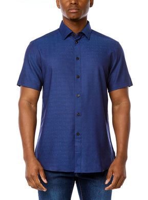 MEN'S CASUAL SHORT SLEEVE STRETCH SHIRT