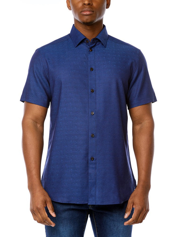 MEN'S CASUAL SHORT SLEEVE STRETCH SHIRT