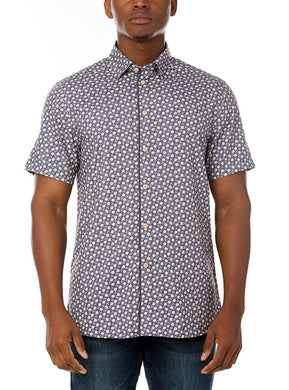 MEN'S CASUAL SHORT SLEEVE STRETCH SHIRT