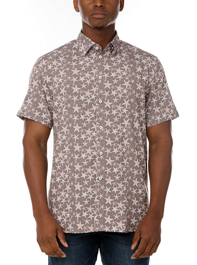 MEN'S CASUAL SHORT SLEEVE STRETCH SHIRT