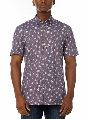 MEN'S CASUAL SHORT SLEEVE STRETCH SHIRT