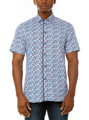 MEN'S CASUAL SHORT SLEEVE STRETCH SHIRT