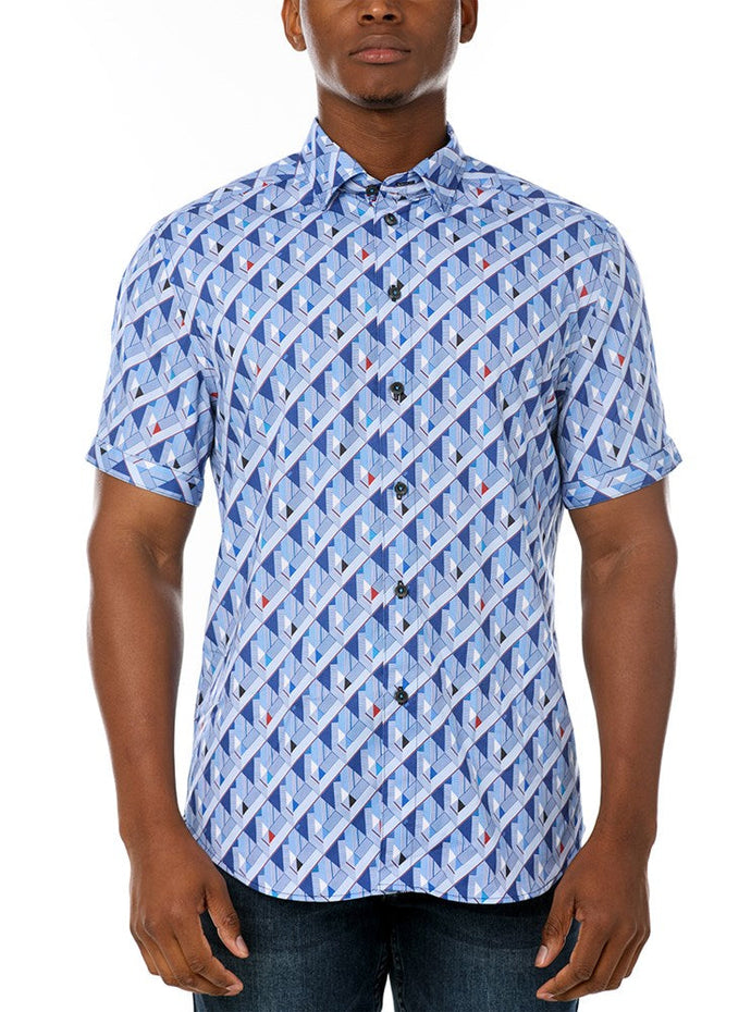 MEN'S CASUAL SHORT SLEEVE STRETCH SHIRT