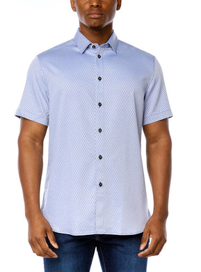 MEN'S CASUAL SHORT SLEEVE STRETCH SHIRT