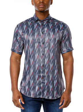 MEN'S CASUAL SHORT SLEEVE STRETCH SHIRT