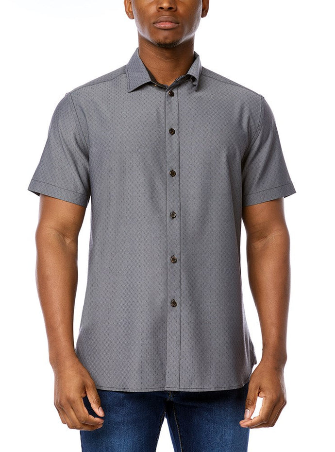 MEN'S CASUAL SHORT SLEEVE STRETCH SHIRT