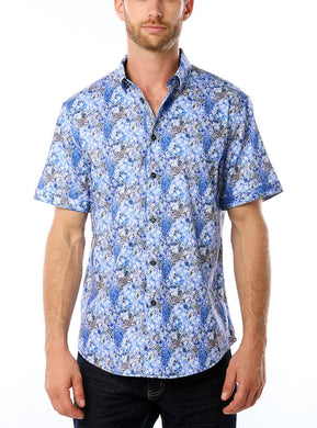 MEN'S CASUAL SHORT SLEEVE STRETCH SHIRT
