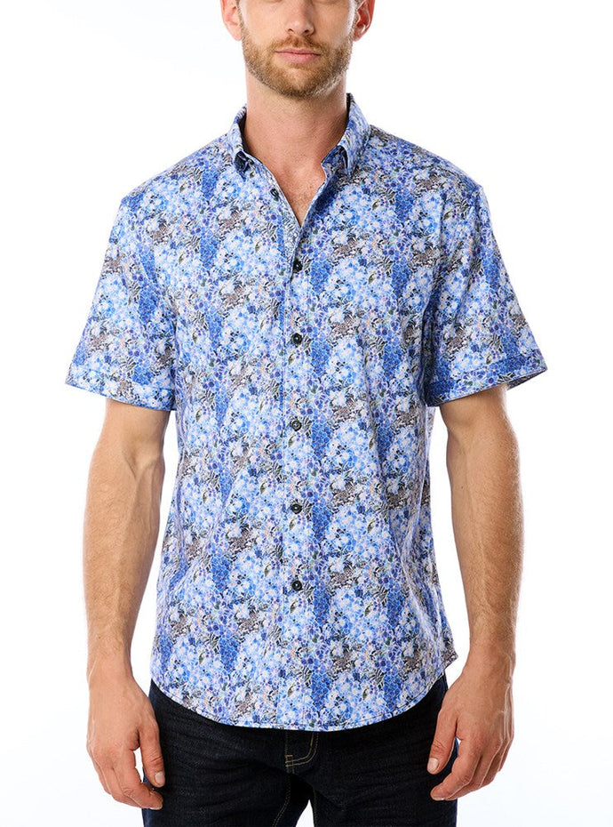 MEN'S CASUAL SHORT SLEEVE STRETCH SHIRT