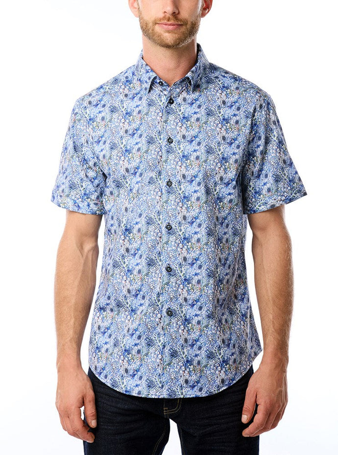 MEN'S CASUAL SHORT SLEEVE STRETCH SHIRT