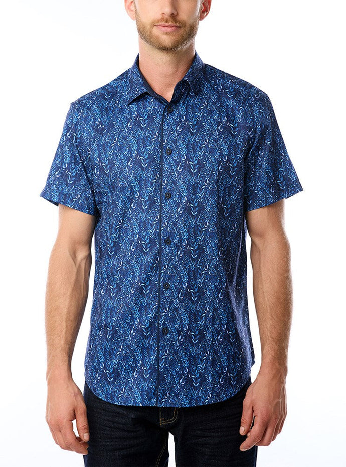 MEN'S CASUAL SHORT SLEEVE STRETCH SHIRT