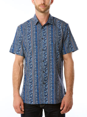 MEN'S CASUAL SHORT SLEEVE STRETCH SHIRT
