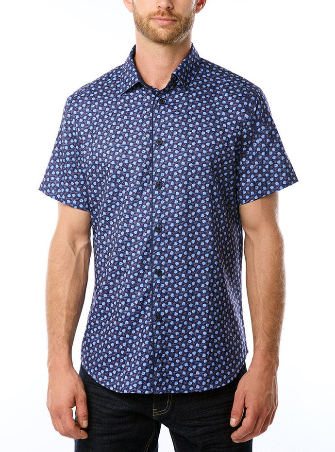 MEN'S CASUAL SHORT SLEEVE STRETCH SHIRT