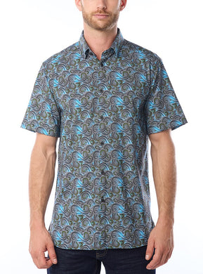 MEN'S CASUAL SHORT SLEEVE STRETCH SHIRT