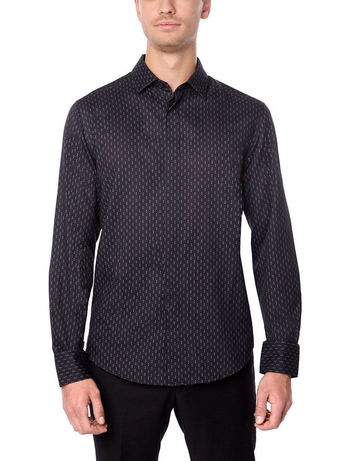 MEN'S CASUAL LONG SLEEVE GRADUATION SHIRT