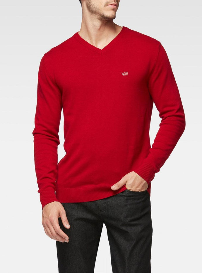 MEN'S BASIC V-NECK SWEATER