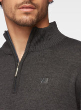 Load image into Gallery viewer, MEN&#39;S BASIC HALF ZIP MOCK NECK SWETER