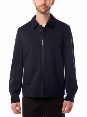 MEN'S STRETCH BLAZER WITH HARRINGTON STYLE.