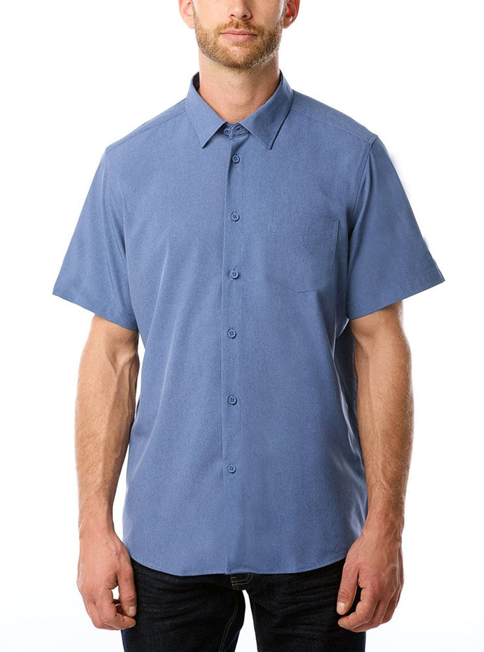 MEN'S BASIC SHORT SLEEVE STRETCH SHIRT