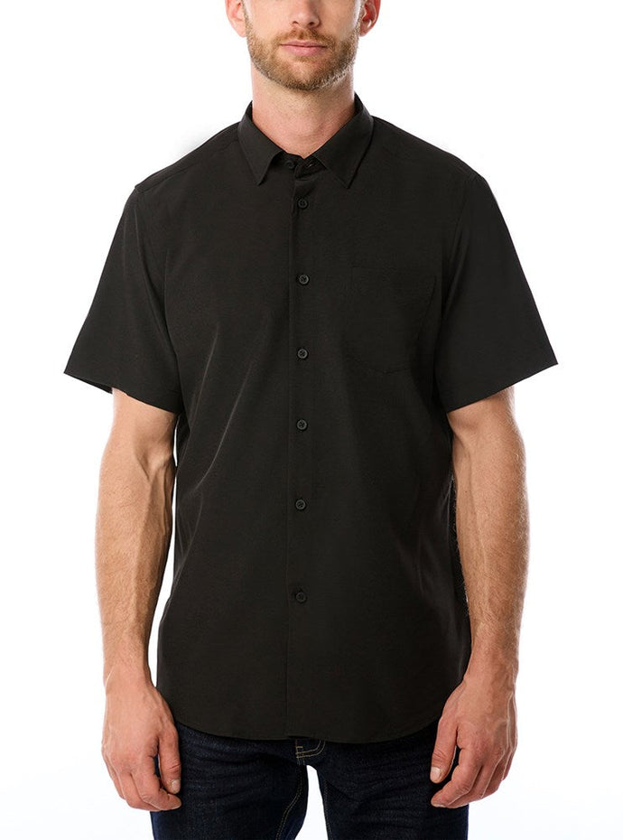 MEN'S BASIC SHORT SLEEVE STRETCH SHIRT