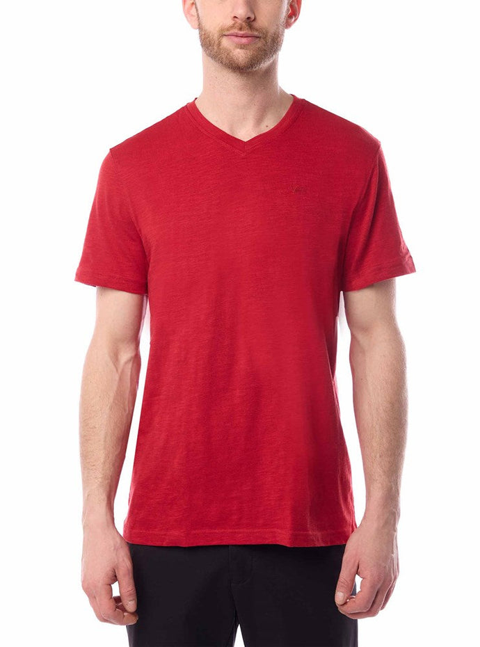 MEN'S BASIC SHORT SLEEVE V-NECK T-SHIRT