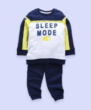 Load image into Gallery viewer, Ventra Boys Sleep Mode Print Night Suit - Blue