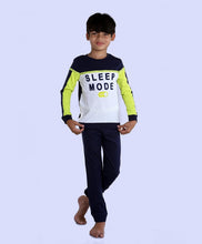 Load image into Gallery viewer, Ventra Boys Sleep Mode Print Night Suit - Blue