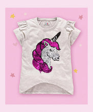 Load image into Gallery viewer, Ventra Magical Unicorn Sequin Top for Girls