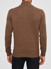 Load image into Gallery viewer, MEN&#39;S BASIC HALF ZIP MOCK NECK SWETER