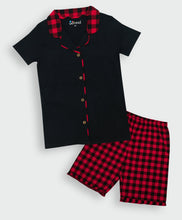 Load image into Gallery viewer, Ventra Ladies Red Checks Shorts Set