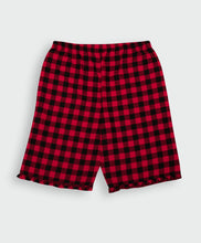 Load image into Gallery viewer, Ventra Ladies Red Checks Shorts Set