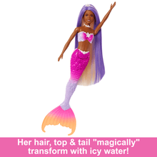 Load image into Gallery viewer, Barbie “Brooklyn” Mermaid Doll With Color Change Feature, Pet Dolphin And Accessories