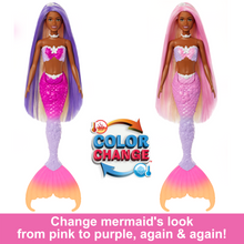 Load image into Gallery viewer, Barbie “Brooklyn” Mermaid Doll With Color Change Feature, Pet Dolphin And Accessories