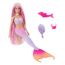 Load image into Gallery viewer, Barbie “Malibu” Mermaid Doll With Color Change Feature, Pet Dolphin And Accessories