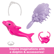 Load image into Gallery viewer, Barbie “Brooklyn” Mermaid Doll With Color Change Feature, Pet Dolphin And Accessories