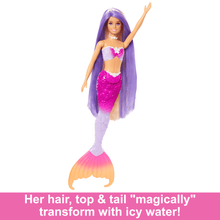 Load image into Gallery viewer, Barbie “Malibu” Mermaid Doll With Color Change Feature, Pet Dolphin And Accessories