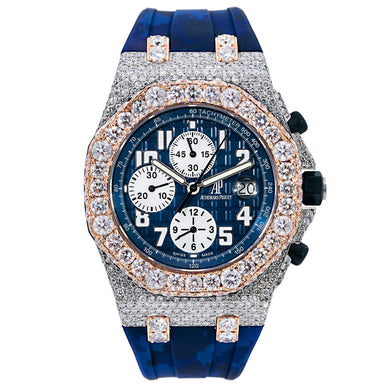 update product - Audemars Piguet Royal Oak Offshore Chronograph 25940SK 42MM Blue Dial With Rubber Bracelet