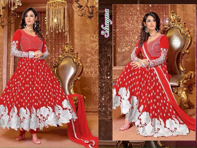 Sangeeta Saree Red Colour Anarkali Suit Order Online